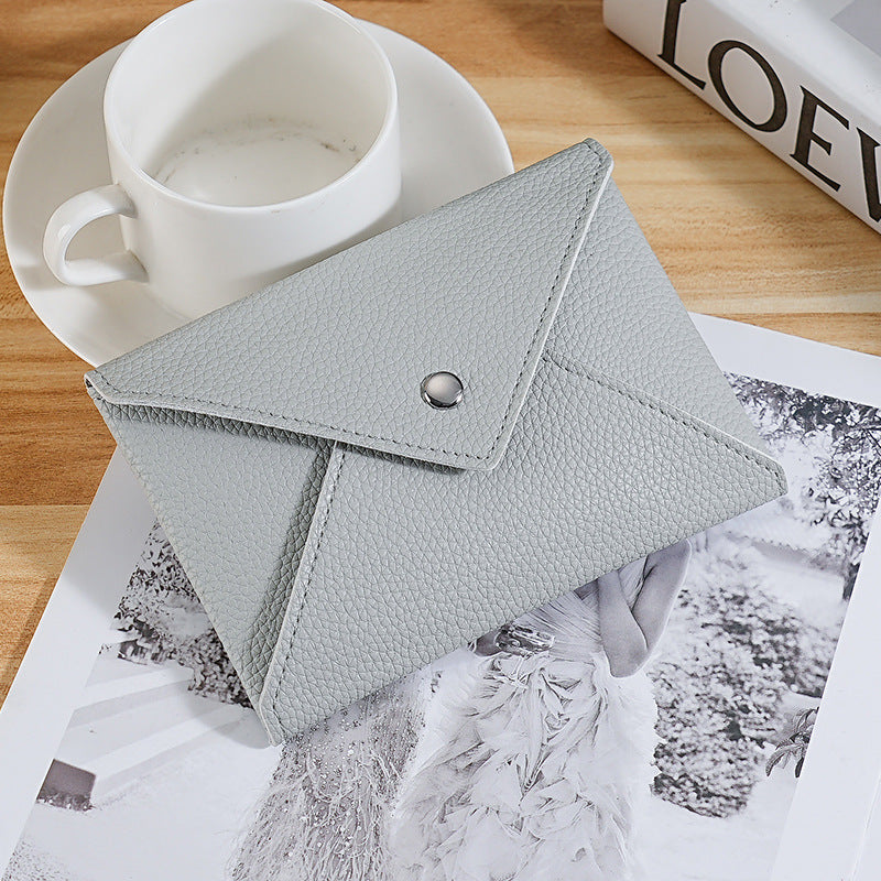 Foreign trade new women's wallet trend PU card bag card cover Korean version simple wallet creative envelope wallet female wholesale