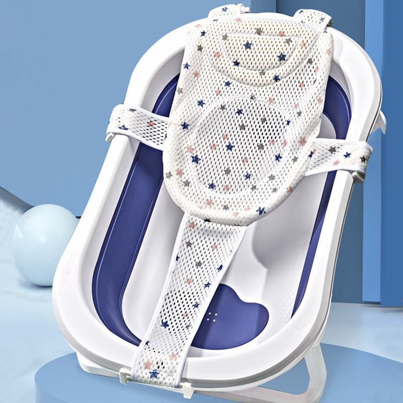 Baby bath net, baby bathtub non-slip pad, floating bath support, universal bath net frame, newborn bath support