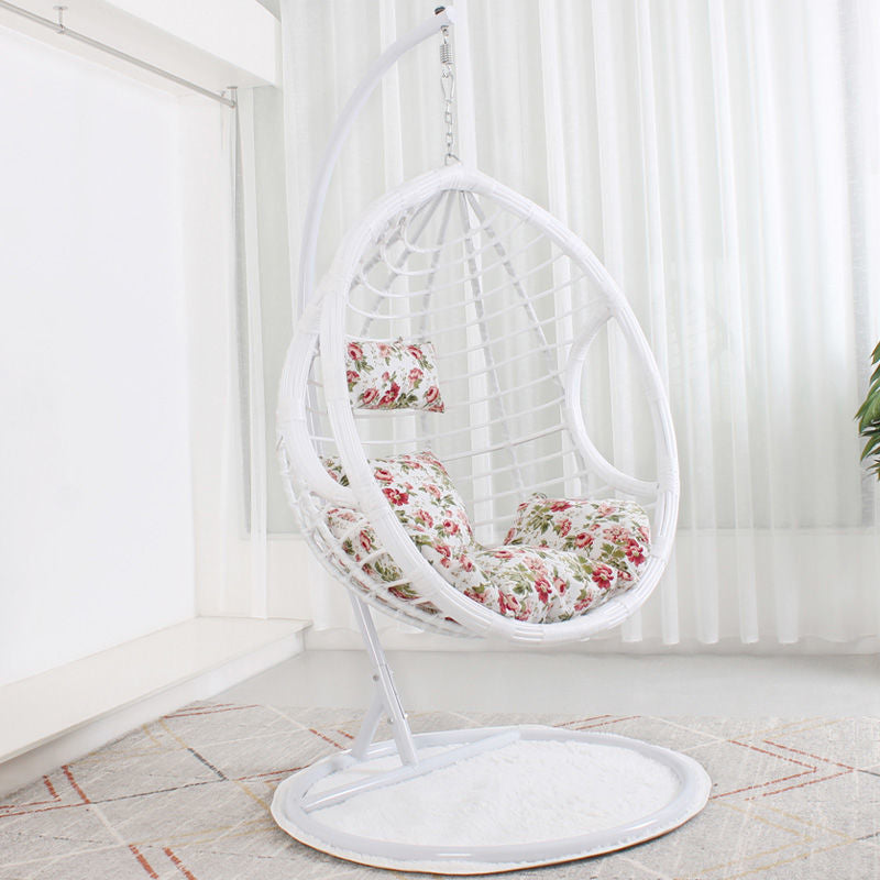 Romantic hanging basket rattan chair for home indoor hanging chair swing adult hammock balcony single double living room rocking lounge chair