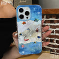 Deep sea fish phone case for apple 16 pro max, drop-proof iphone 17 protective cover, apple 17 cross-border