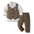 Spring & fallkids suit suit handsome boy flower girl vest dress baby boy first birthday medium big child suit