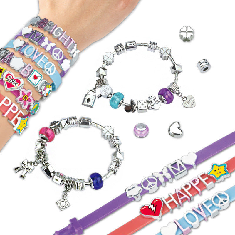 Cross-border  export DIY handmade jewelry children's bracelets, girls bracelets jewelry exquisite gift box wholesale