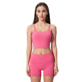 New women's yoga top - sports bra with padded cups, spaghetti straps, and beautiful back design - fitness tank top, yoga vest c5238