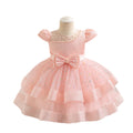 Export ready-made baby girl evening dress sequin wedding dress cake princess dress first birthday dress baby dress