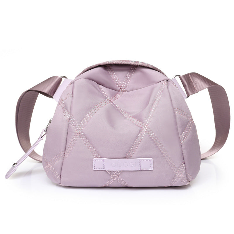 Fashion versatile shell bag women's shoulder bag nylon cloth bag large capacity messenger bag women's bag can be customized with logo printing