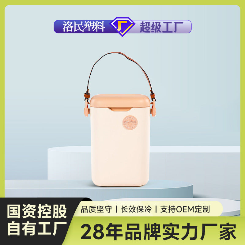 Ice master red wine bucket satchel frozen refrigerated outdoor portable long barrel beer wine insulated packaging box high-end