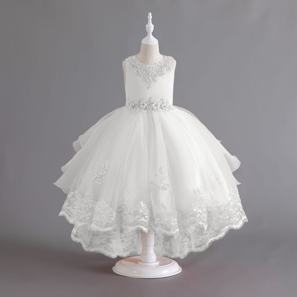 Exportin stockkids dress tail wedding dress princess dress female flower girl piano performance dress kids dress