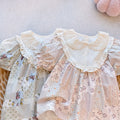New summer girls' blouse: stylish and chic short-sleeve top for baby girls - european-inspired doll shirt