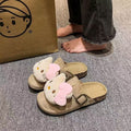 2025 new cute cartoon soft sole versatile closed-toe slippers women's fairy style outdoor wear cloud-like comfort sandals wholesale