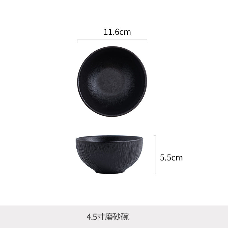 Nordic texture new hotel round plate retroclassy ceramic steak plate pasta plate for home vegetable plate