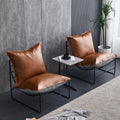 Factory direct light luxury chidori grids iron single sofa chair popular chair back chair small balcony lazy sofa