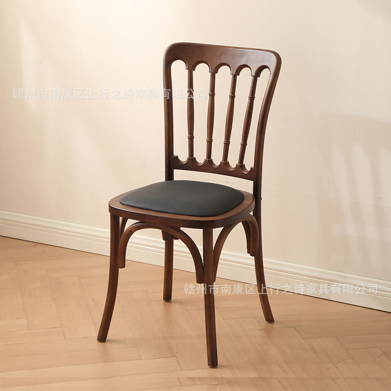 Italian dining chair - modern minimalist light luxury dining table and chair set - designer style nordic 2025 new arrival dining stool
