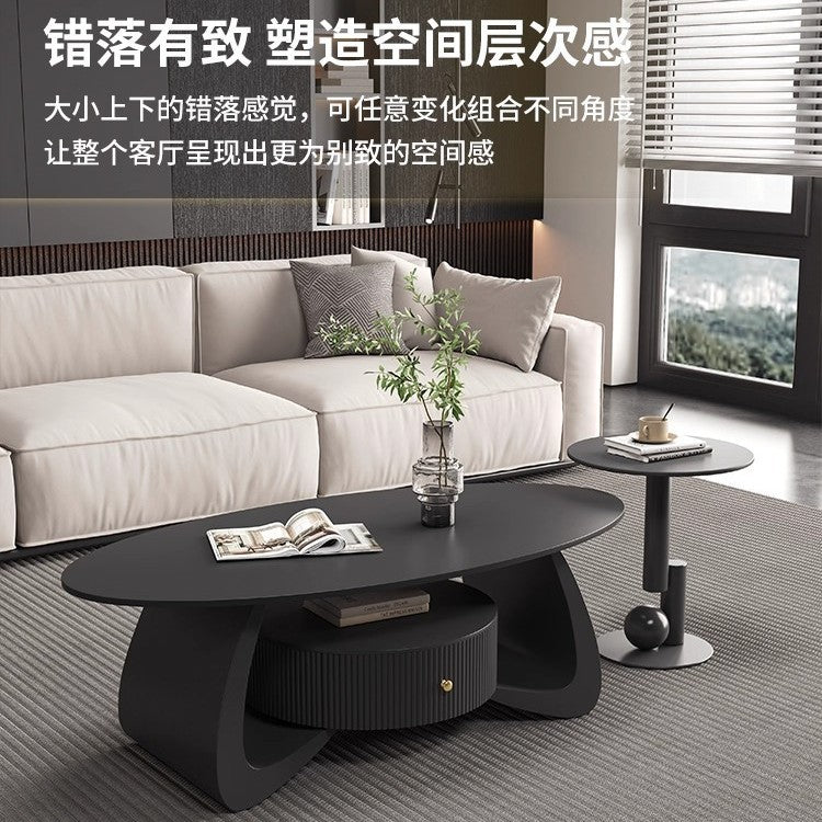 Cream style normcore slate coffee table living room for home coffee table new arrivalaccessible luxury small apartment coffee table combination