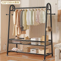 New arrival big mac extra thick floor-standing bedroom clothes hanger for home indoor clothes drying storage coat rack combination