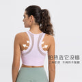 Hf millennium new all-in-one bra top for outdoor sports and fitness - ice silk, quick-dry, breathable, zipper bra dss109