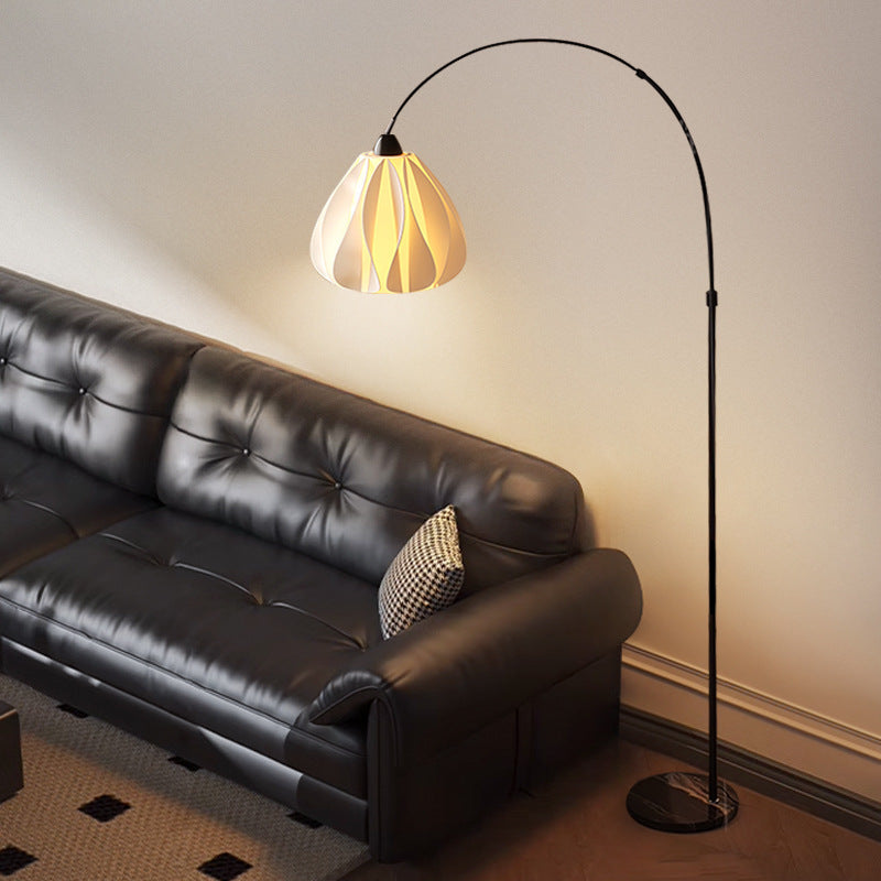 French grass skirt fishing floor lamp living room sofa next to classy decorative atmosphere lamp bedroom study vertical lamp