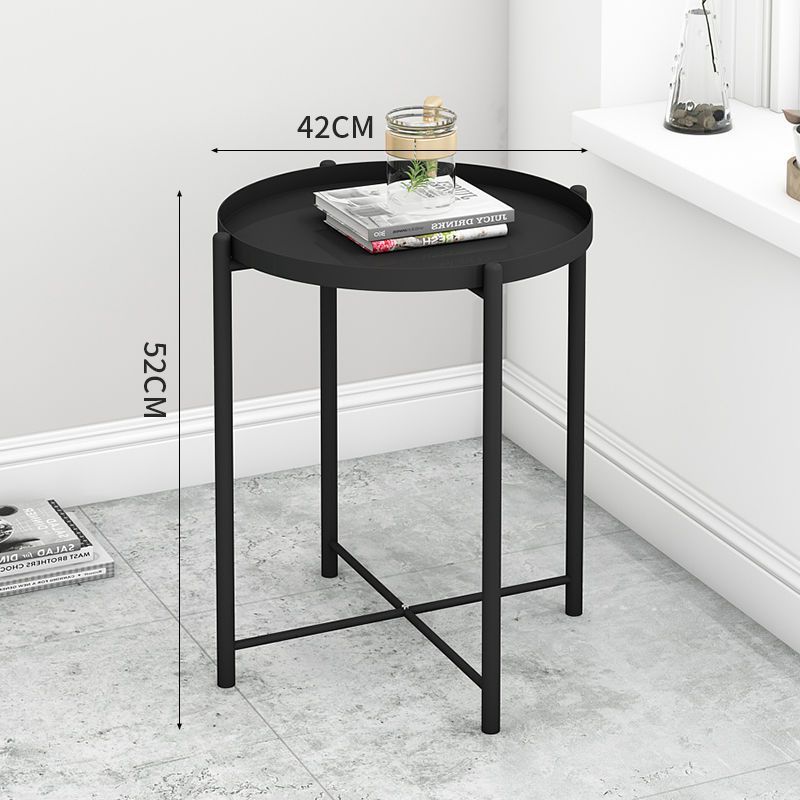 Scandinavian side table for home living room iron art coffee table bedside table tray table modern casual bedroom creative round table