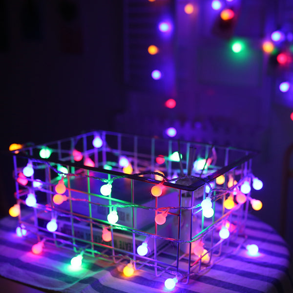 LED small colorful lights flashing lights string lights full of stars colorful color-changing decorative lights room bedroom decoration romantic outdoor