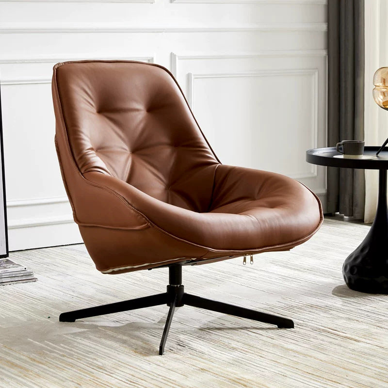 Luxury scandinavian swivel chair - perfect for balconies, living rooms, bedrooms, gaming, indoor & outdoor relaxation - lazy sofa with rotating reclining function