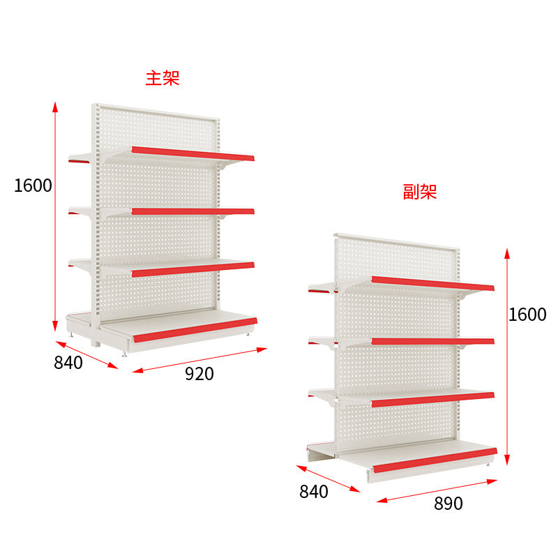 Snack store shelves, hole board, Nakajima double-sided all-iron stationery shelves, pet store shelves, convenience store shelves, supermarkets