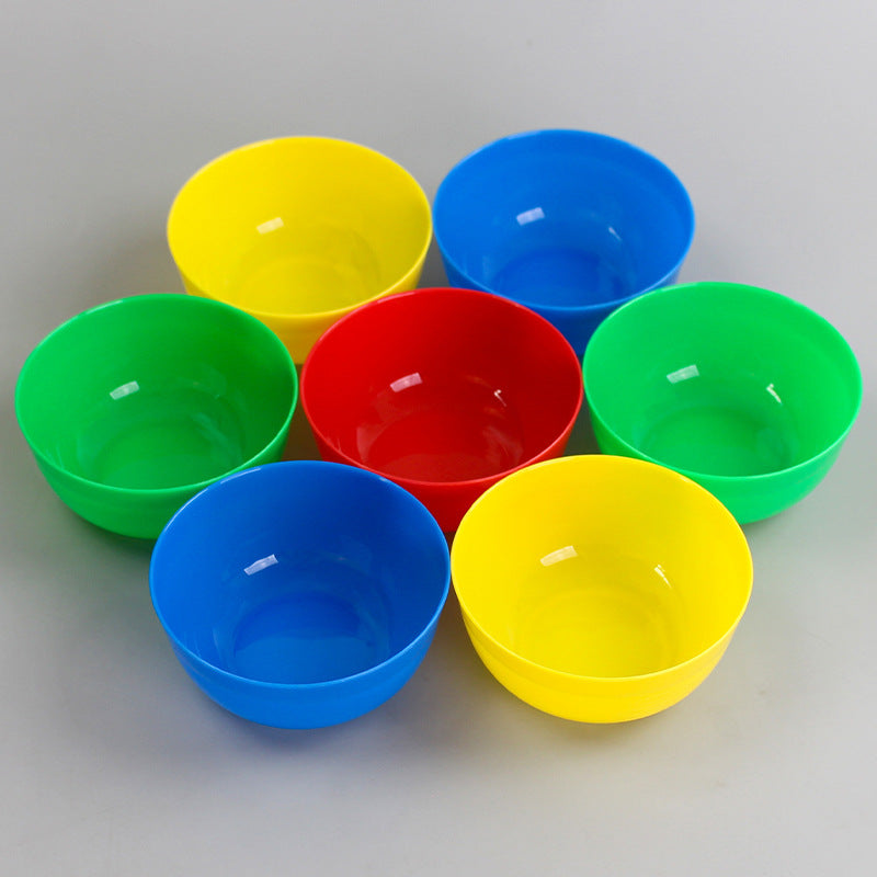 Red, yellow, blue, and green mask bowl - colorful plastic bowl for spa & beauty - mask mixing bowl #3 - small bowl - mask tool wholesale