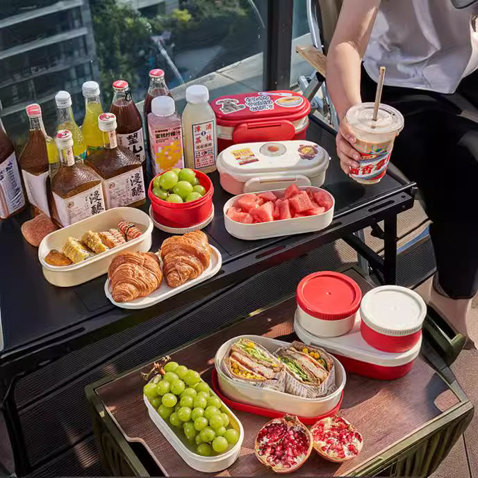 New product special high-value children's and students' lunch boxes can enter the microwave oven, food, fruit boxes with lids