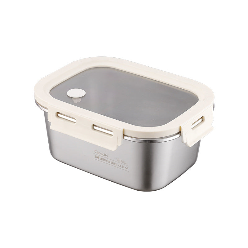 304 stainless steel fresh-keeping box pp cover sealed fresh-keeping box office worker small lunch box fruit bento box packing box