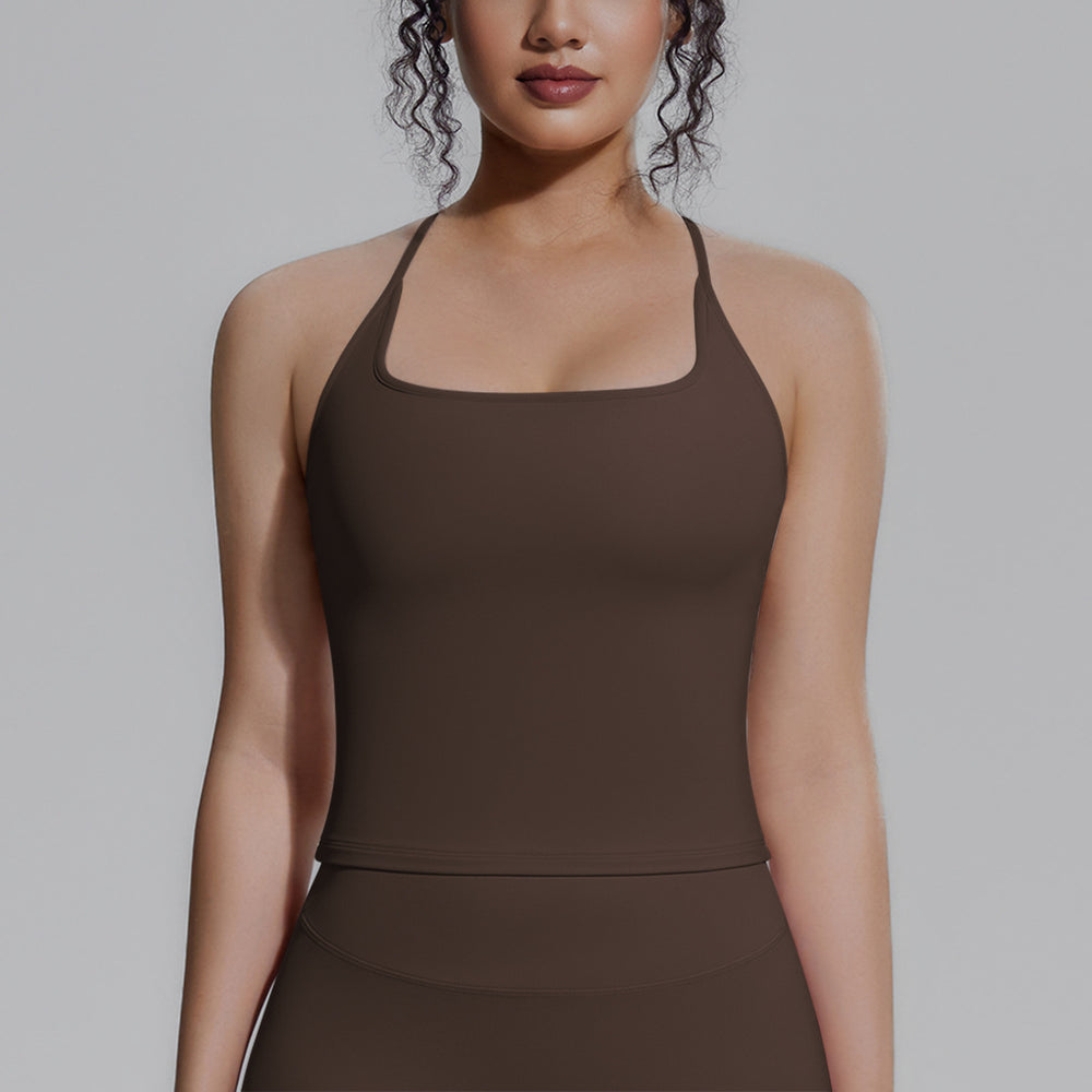 new arrival tight sports intimates women's padded i-shaped back yoga tops pilates fitness vest