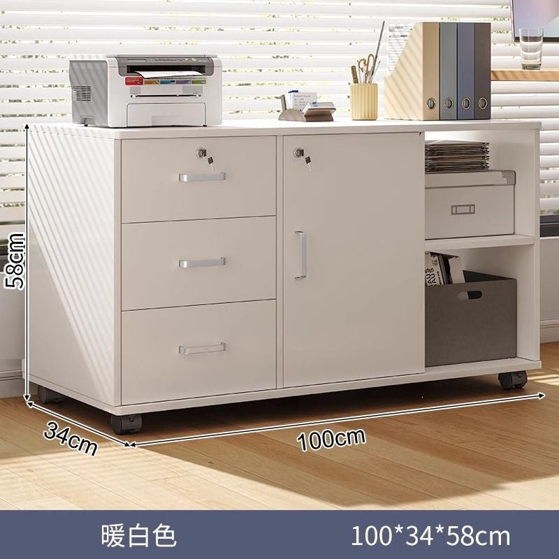 File cabinet table storage rack wooden side cabinet with lock storage cabinet storage cabinet office desk storage cabinet information cabinet
