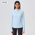 Fall and winternew arrival yoga sports outwear women's elastic running fitness yoga wear long sleevestopsjacketz18031