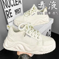 2025 new men's breathable versatile bestselling athletic leather casual chunky sole height increasing anti-slip trendy shoes