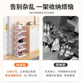 Installation-free foldable shoe rack for home door simple multi-layer small narrow entry door back dormitory space-saving shoe rack