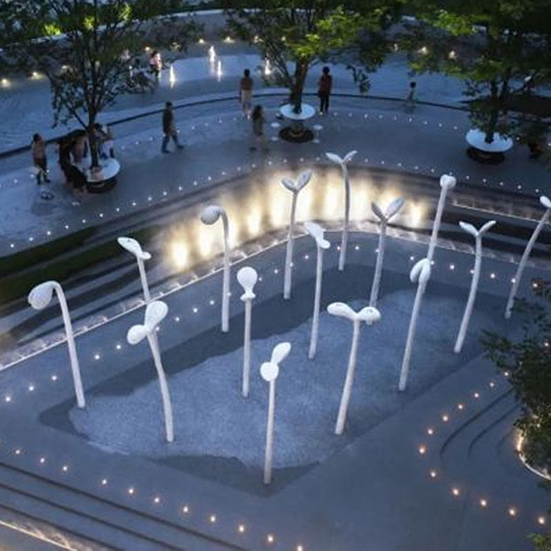 Luminous bean sprouts modeling light Stainless steel all things growth light Outdoor beauty landscape lighting lawn light