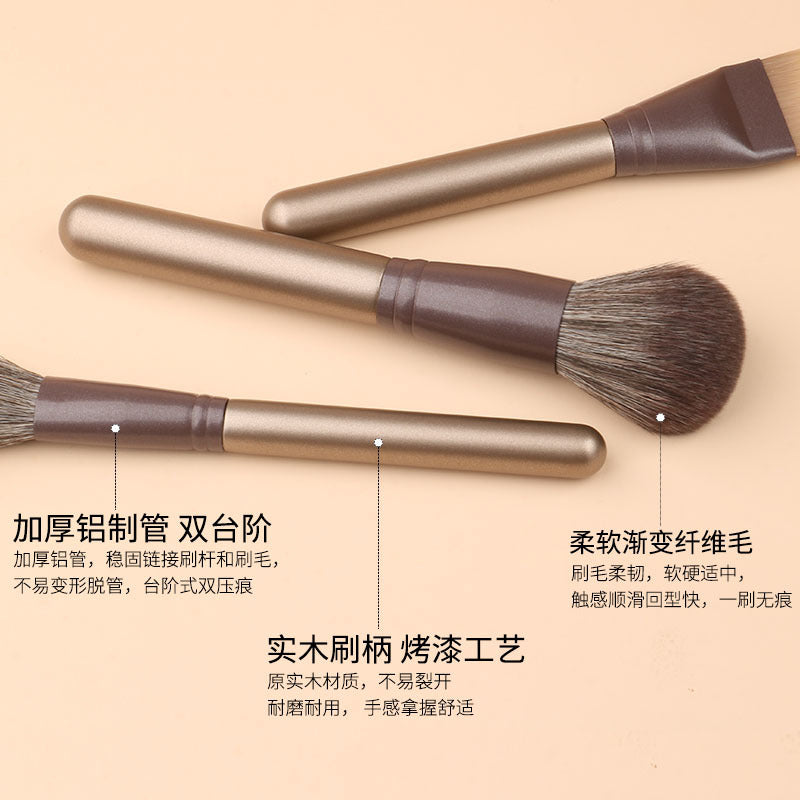 12-piece cangzhou makeup brush set - beginner-friendly soft bristle powder brush, eyeshadow brush, complete brush set, beauty tools, blush brush