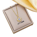 Necklace female simple fashion niche design hot style titanium steel pendant high-end electroplated versatile elegant clavicle chain