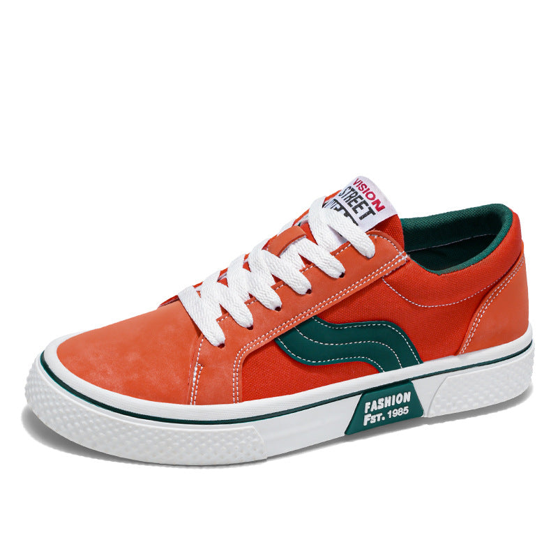 Canvas shoes 2026 spring new breathable versatile skate shoes men's soft sole casual sports trendy fashion men's shoes