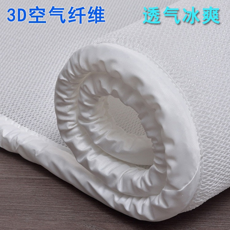 Washable, spine-protecting, breathable 3d air fiber mattress. thin, ideal for student dorms, seniors, mold-resistant, moisture-proof, and made with zero glue