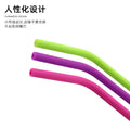 Silicone straw drinking tube silicone milk tea bent straw juice soft thin straw kids' food supplement silicone straw