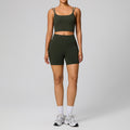 European and american new pocket yoga outfit women's set high waist shaping stretch fitness set quick-dry breathable activewear