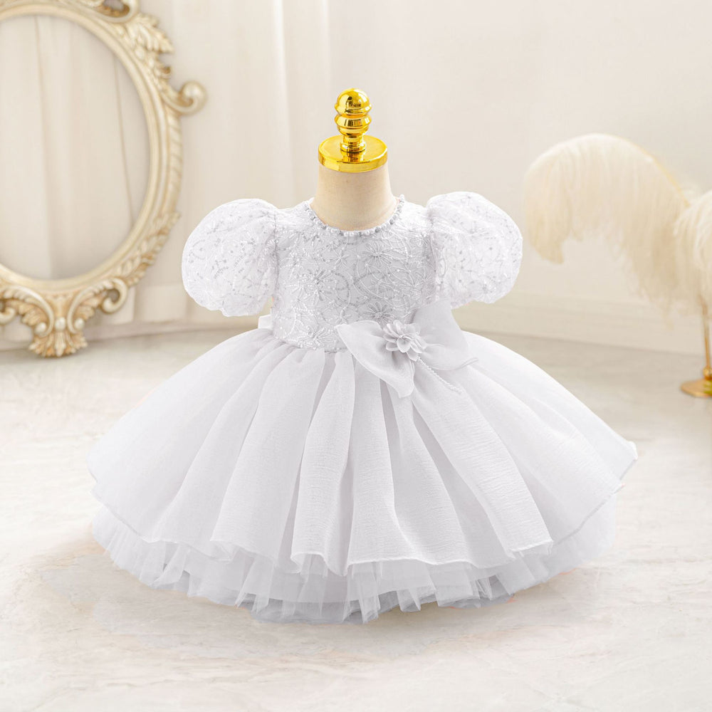 New in stock: sequined tulle cake princess dress for girls - perfect for baby's birthday!