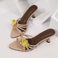 pointed european and american high heels for women outwear 2026 summer new arrivalplus sizesexy stiletto slippers for women