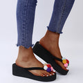 outdoor beach flip-flops sandals summer cute douyin popular sunflower large size sandals wholesale