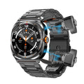 Flagship edition three-bead black steel - headphones & watches with dual call functionality