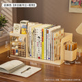 Desk storage organizer - student bookshelf, desktop bookends, pen holder, stationery organizer, office desk storage box