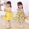 summer girls' dress, kids' trendy princess sundress, girls' dress, new children's floral dress