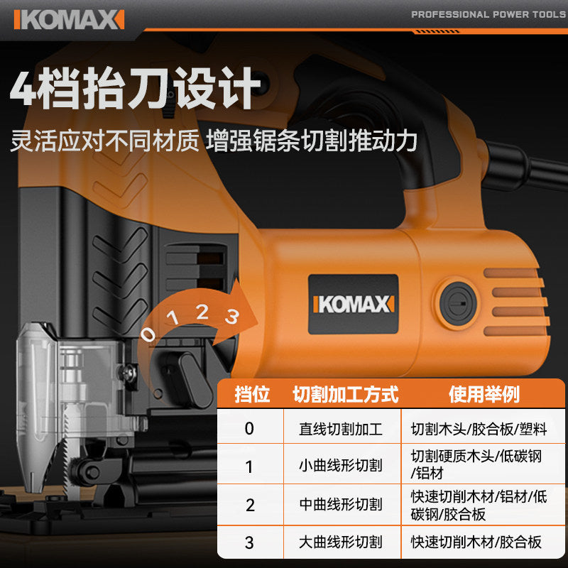 Electric jig saw small multifunctional cutting machine reciprocating cutting machine woodworking electric saw for home handheld wood board line saw