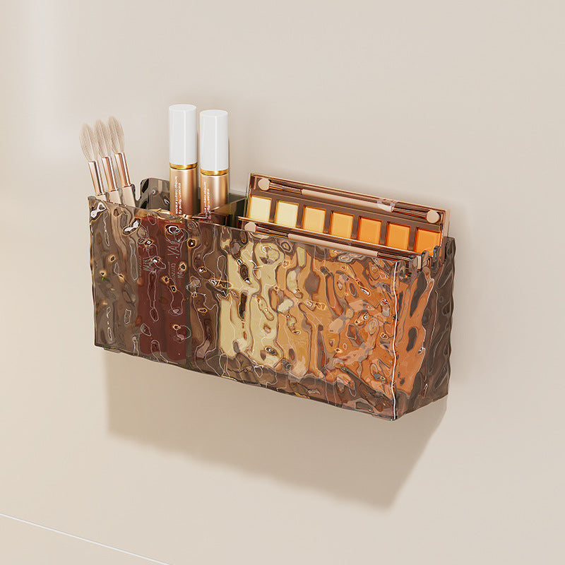 Mirror cabinet storage box wall-mounted bathroom wash toilet mirror door back lipstick cosmetics mask bathroom cabinet storage rack