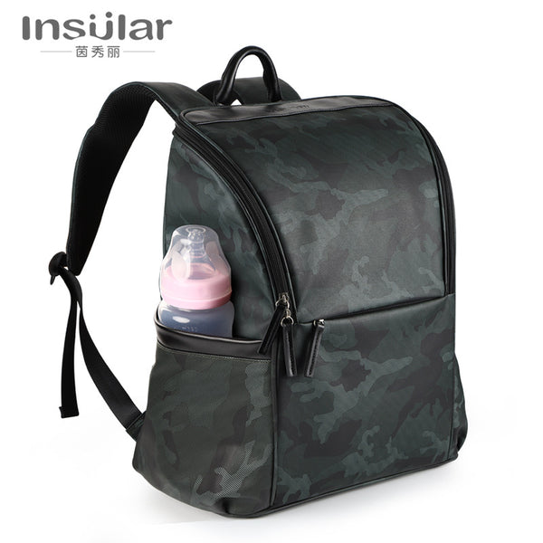 Yinxiuli Shoulder Multifunctional Waterproof Mommy Bag Backpack Large Capacity Portable Mom Backpack Daddy Birth Bag