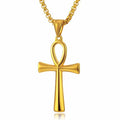European and american minimalist unisex metal cross pendant necklace - stylish and versatile statement jewelry