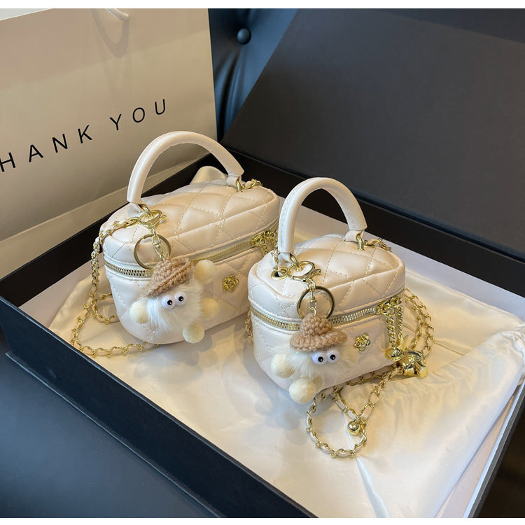 Cross-border diamond chain bag women's spring and summer 2025 new fashion niche shoulder messenger bag high-end mini bag